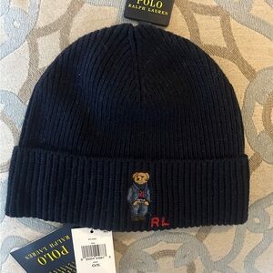Brand new one size fits all adults POLO Ralph Lauren hat in Navy Bluee